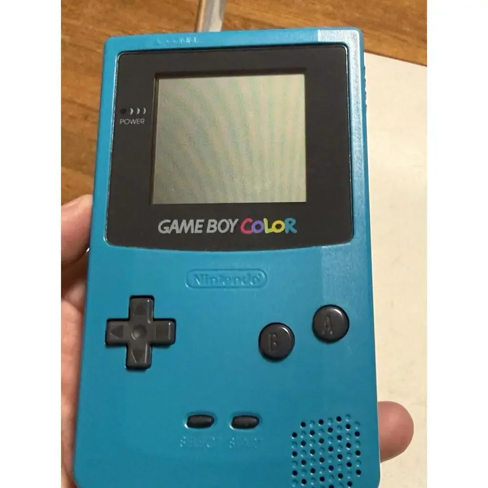 VINTAGE NINTENDO TEAL GAME BOY COLOR HANDHELD GAME SYSTEM